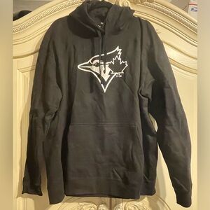 Fanatics Black and White Hoodie Sweatshirt with Bold Logo